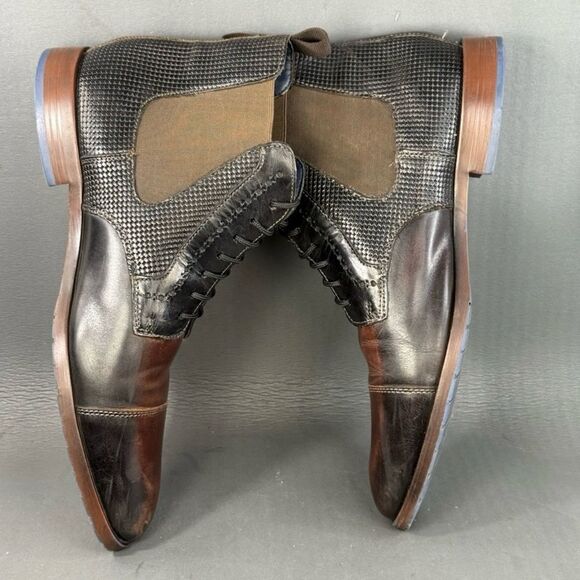 Stacy Adams Men’s Rafferty Cap Toe Lace-Up Boots Size 10 – Stylish Leather Dress - Picture 5 of 8